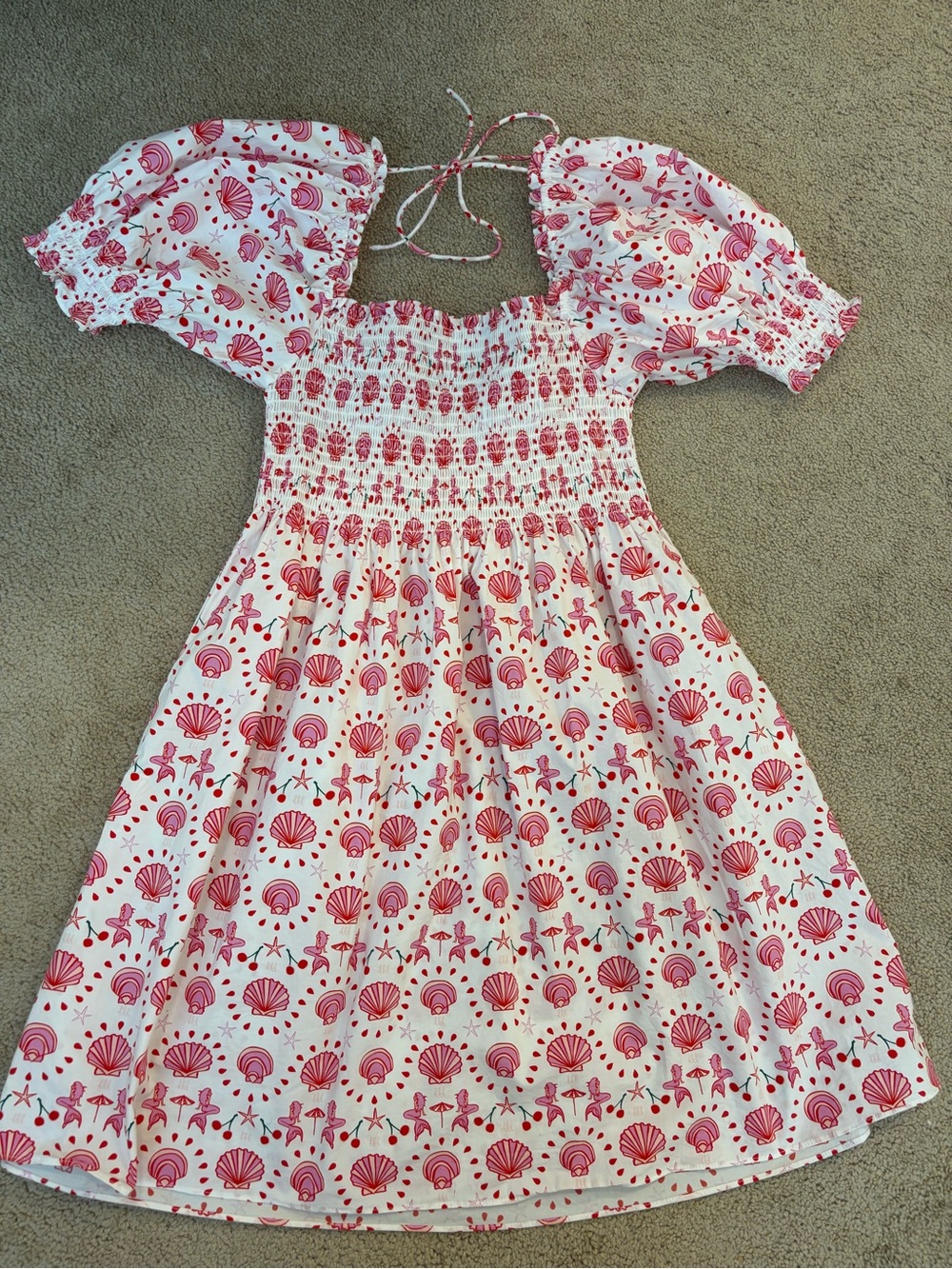 ⁠Hill House Home The Athena Nap Dress Mermaid Print Mini Dress Size XS - Picture 11 of 11